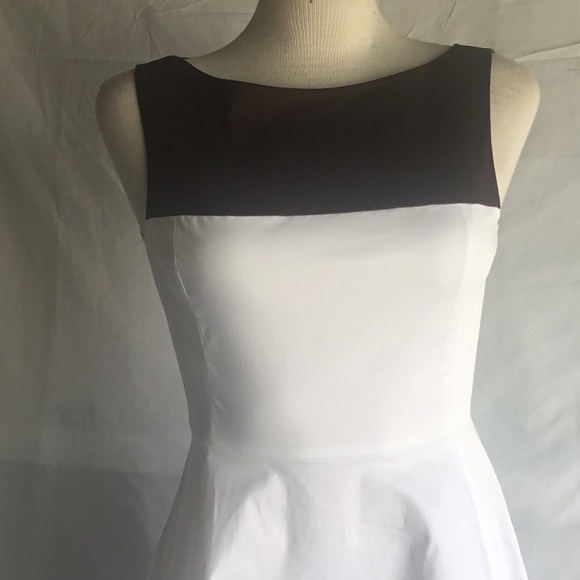 Kate spade brown and white cotton dress Sz 4 - Picture 3 of 8